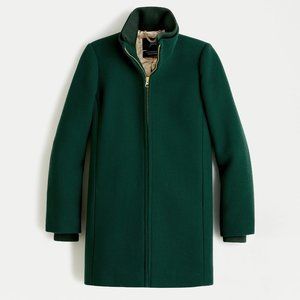 J. Crew Lodge Coat Stadium Wool Dark Forest